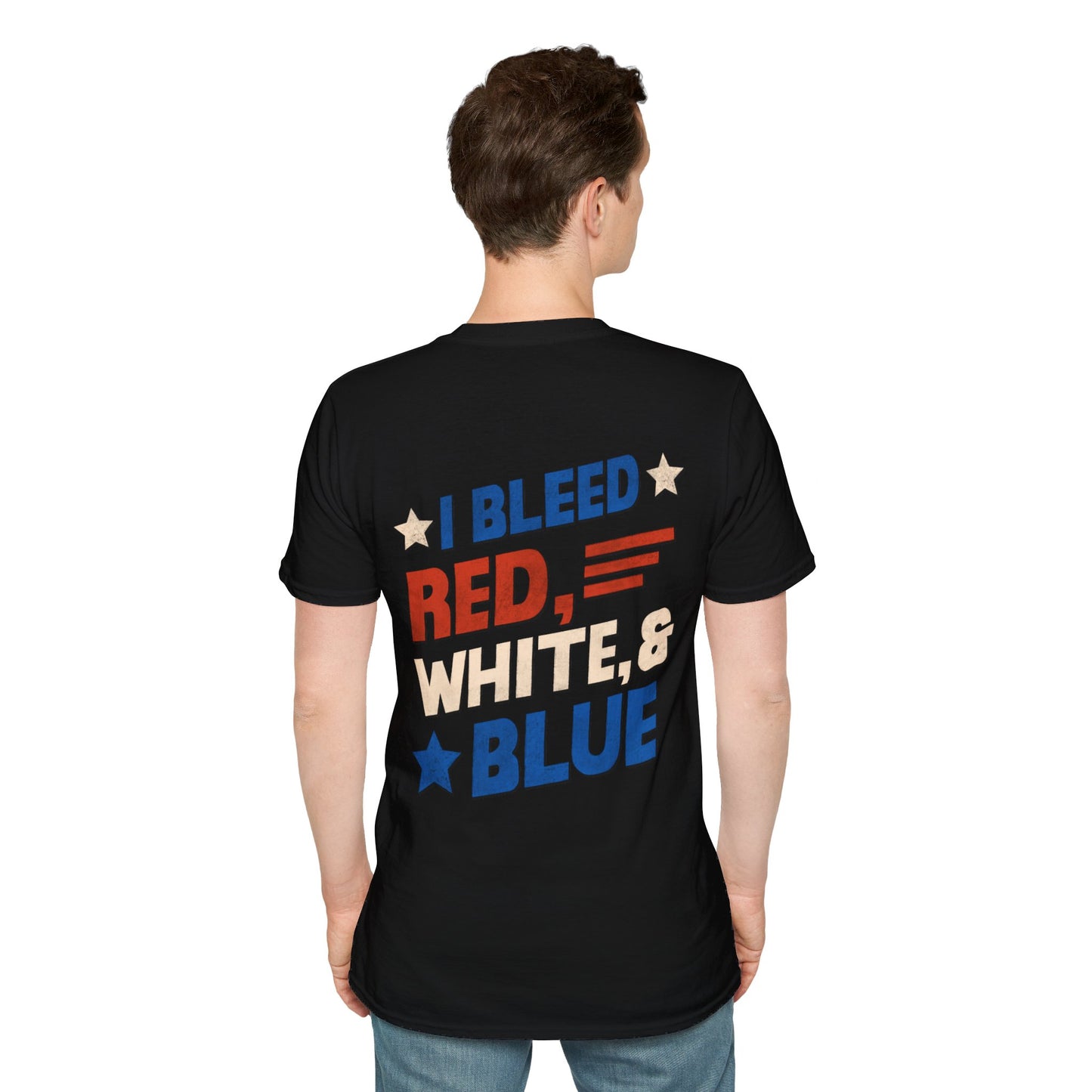 I Bleed Red, White, & Blue 4th of July T-Shirt