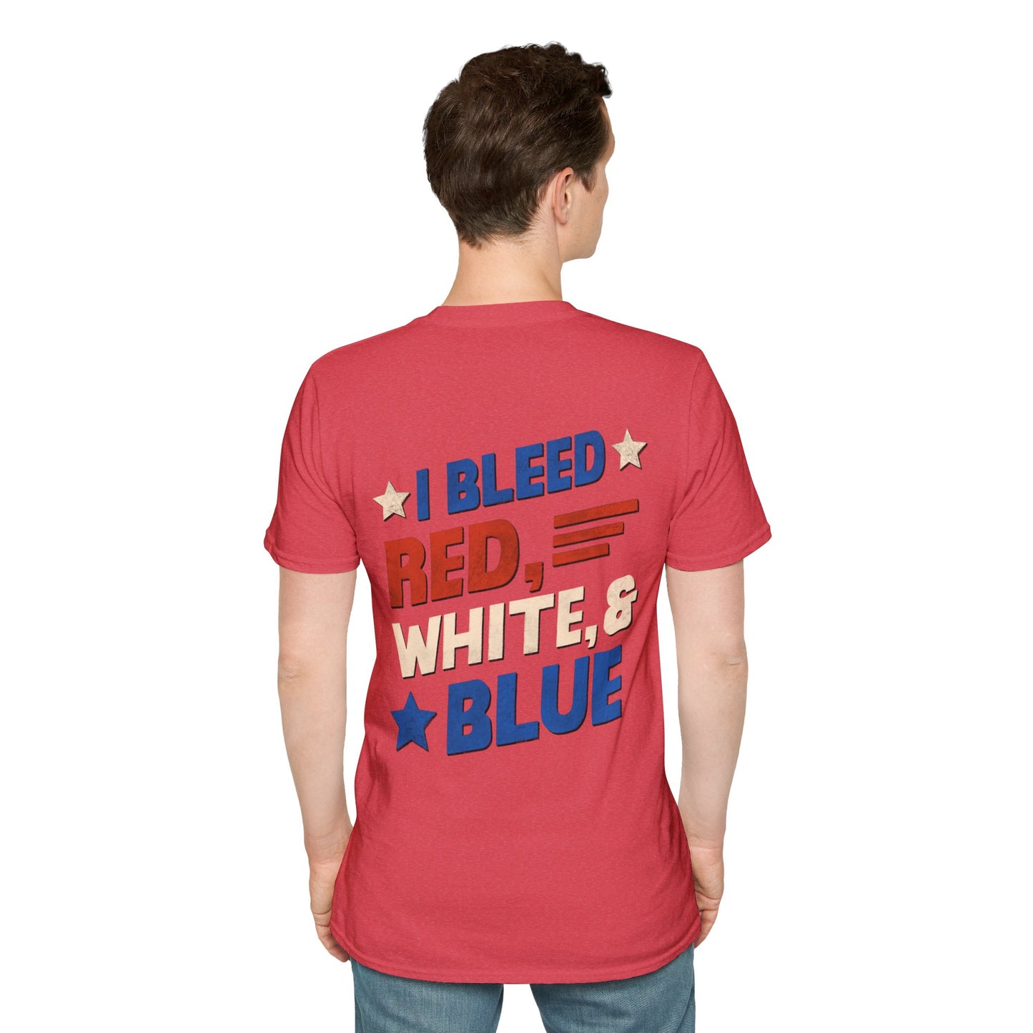 I Bleed Red, White, & Blue 4th of July T-Shirt