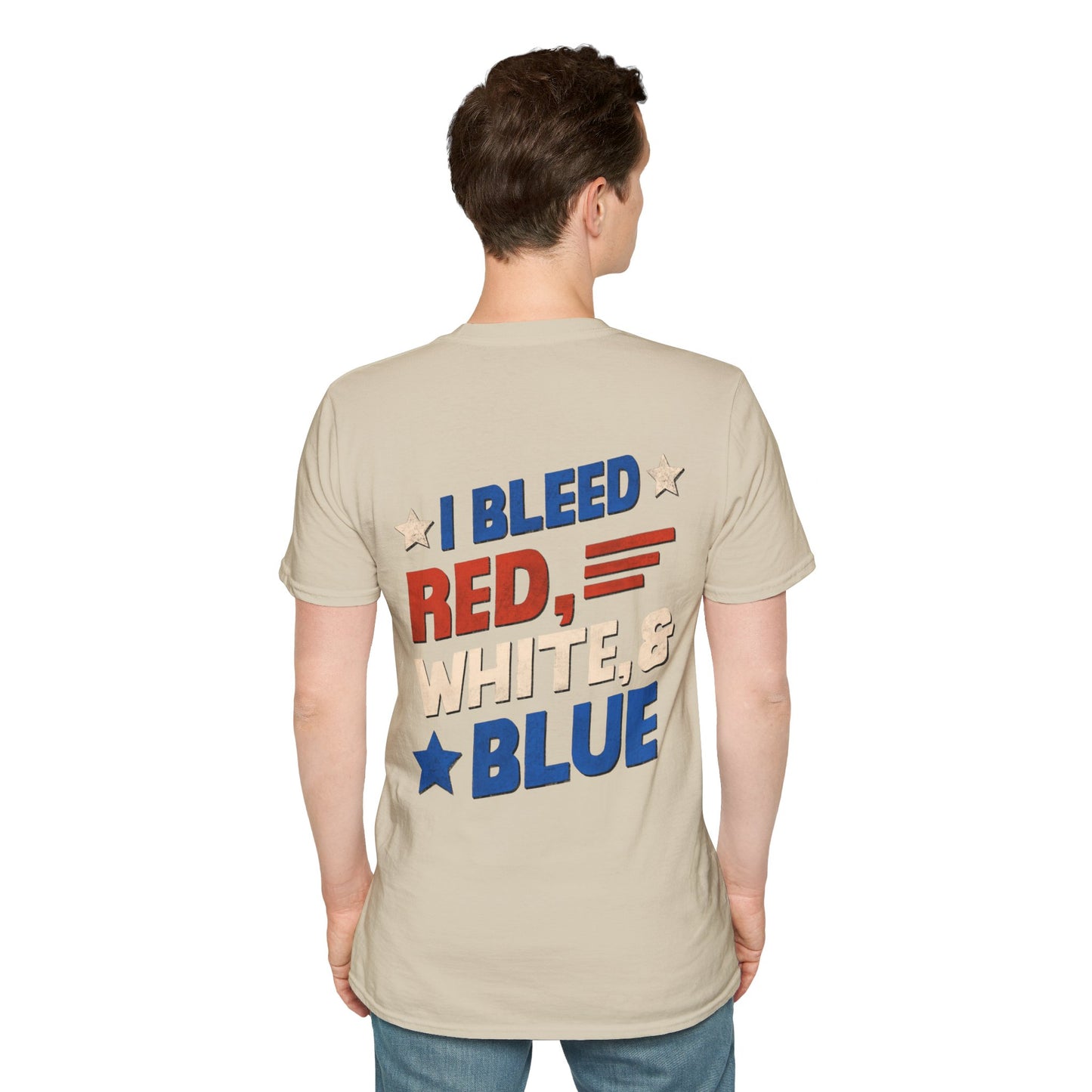 I Bleed Red, White, & Blue 4th of July T-Shirt