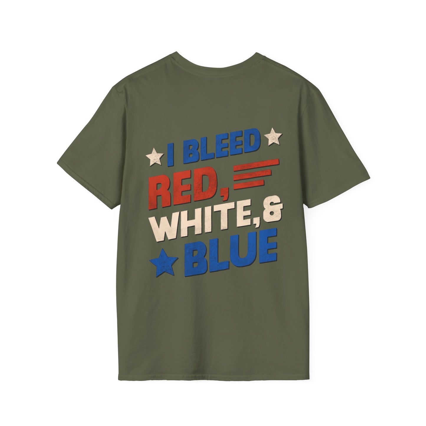 I Bleed Red, White, & Blue 4th of July T-Shirt