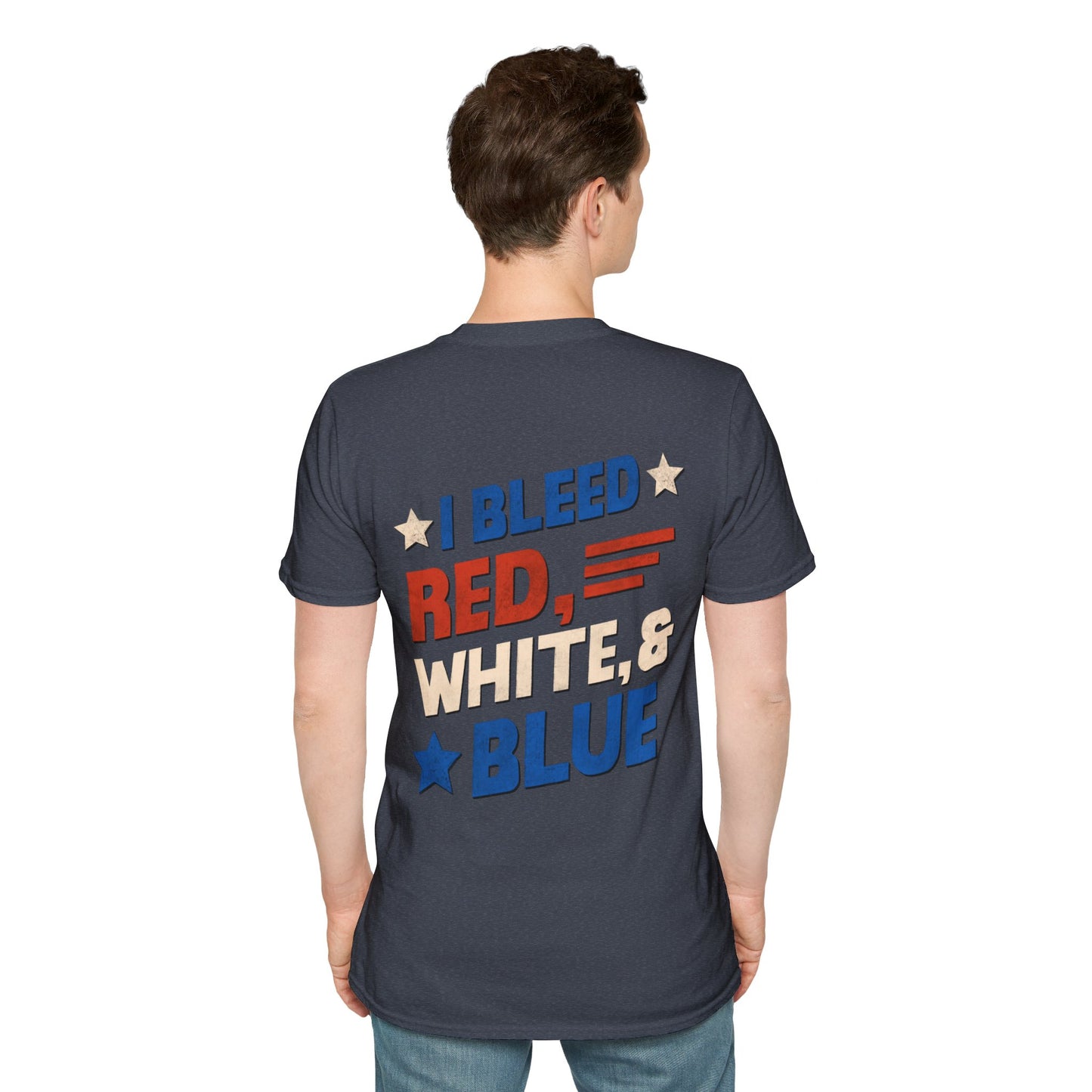 I Bleed Red, White, & Blue 4th of July T-Shirt