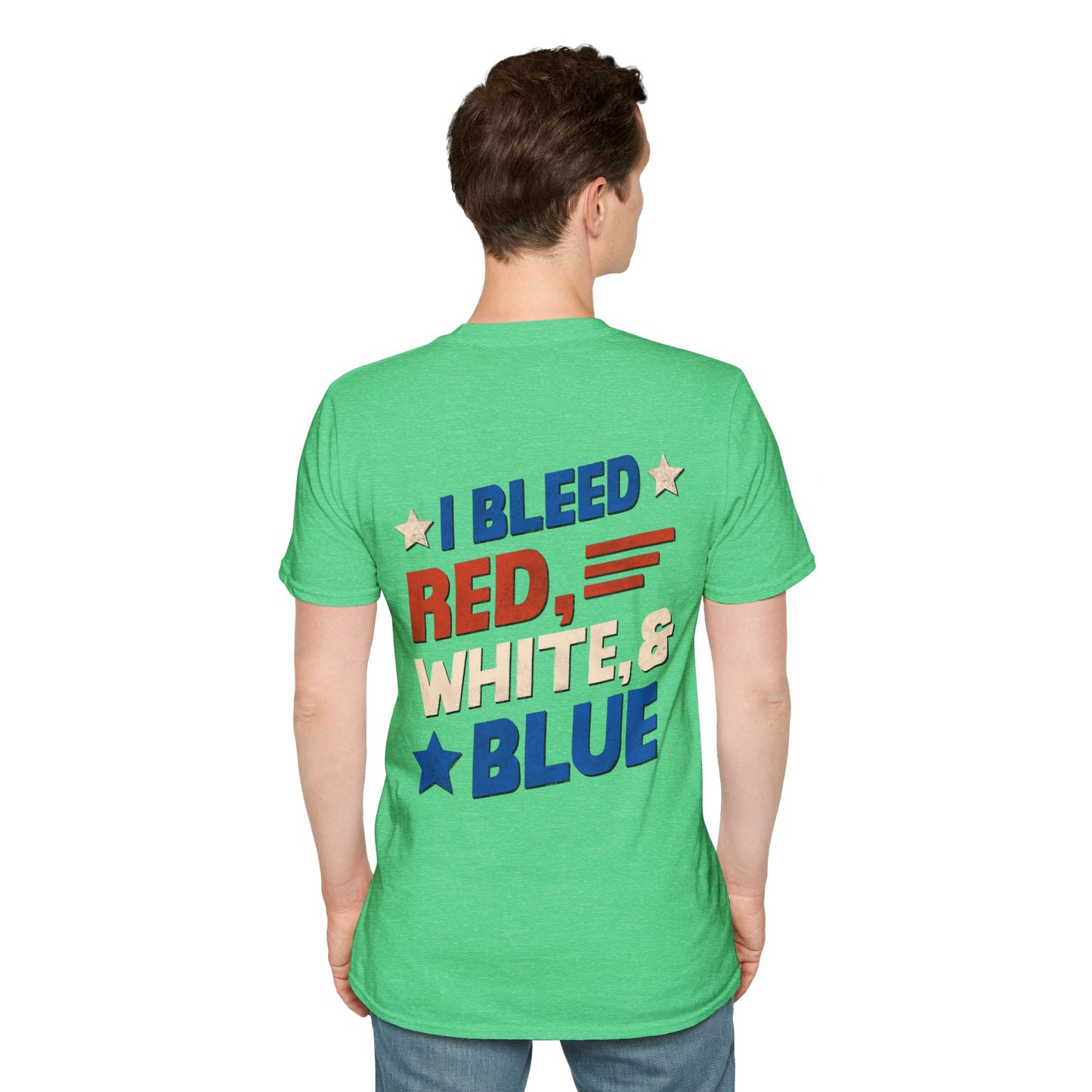 I Bleed Red, White, & Blue 4th of July T-Shirt