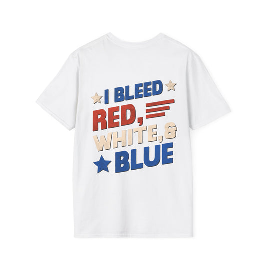 I Bleed Red, White, & Blue 4th of July T-Shirt