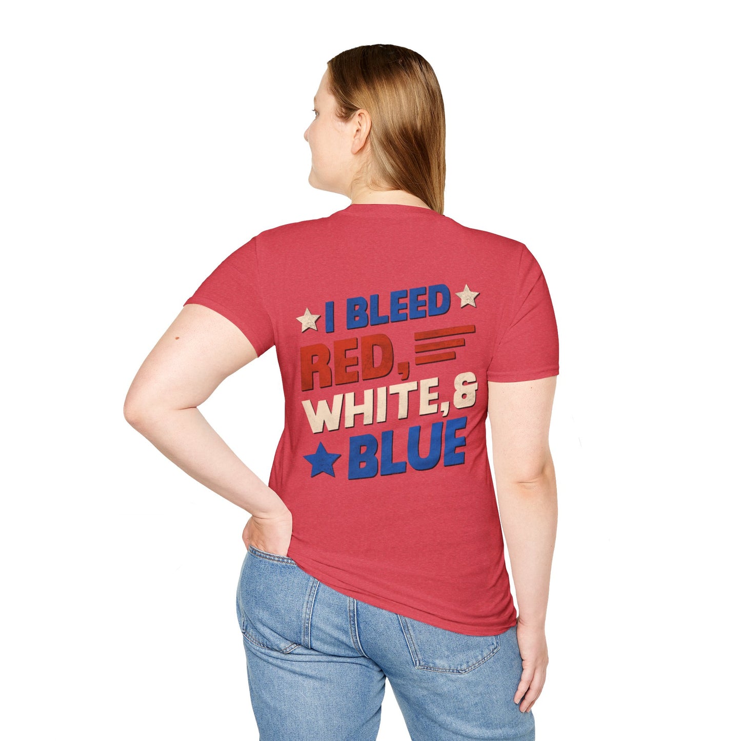 I Bleed Red, White, & Blue 4th of July T-Shirt