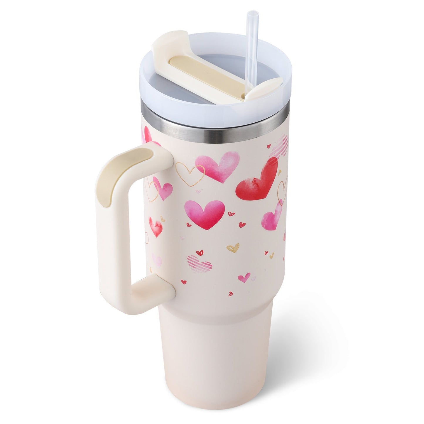 40 Oz Tumbler With Handle Straw Insulated, Stainless Steel Spill Proof Vacuum Coffee Cup Tumbler With Lid Tapered Mug Gifts For Valentine Lover Suitable For Car Gym Office Travel - Blount Express40 Oz Tumbler With Handle Straw Insulated, Stainless Steel Spill Proof Vacuum Coffee Cup Tumbler With Lid Tapered Mug Gifts For Valentine Lover Suitable For Car Gym Office Travel040 Oz Tumbler With Handle Straw Insulated, Stainless Steel Spill Proof Vacuum Coffee Cup Tumbler With Lid Tapered Mug Gifts Fo