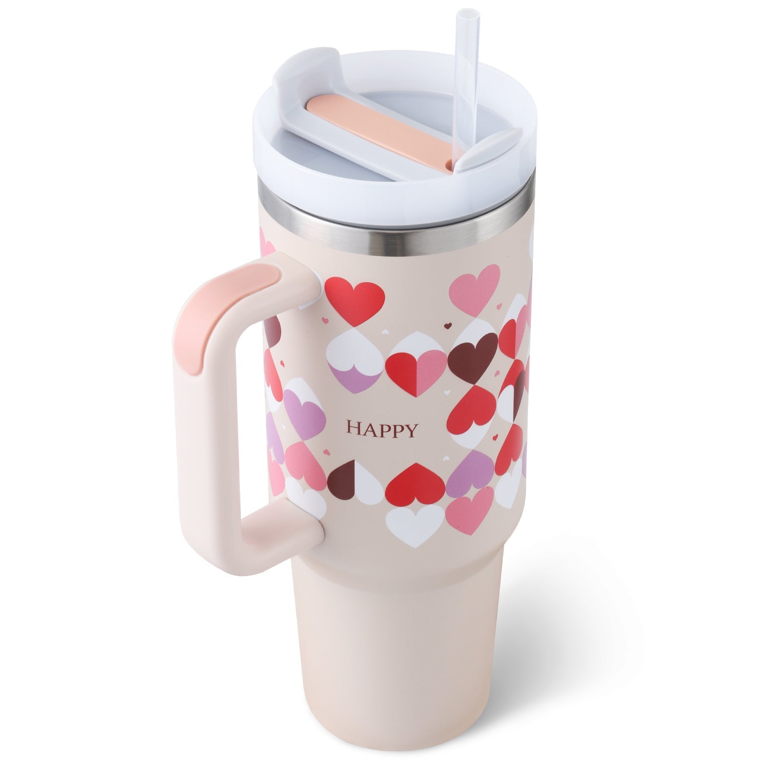 40 Oz Tumbler With Handle Straw Insulated, Stainless Steel Spill Proof Vacuum Coffee Cup Tumbler With Lid Tapered Mug Gifts For Valentine Lover Suitable For Car Gym Office Travel - Blount Express40 Oz Tumbler With Handle Straw Insulated, Stainless Steel Spill Proof Vacuum Coffee Cup Tumbler With Lid Tapered Mug Gifts For Valentine Lover Suitable For Car Gym Office Travel040 Oz Tumbler With Handle Straw Insulated, Stainless Steel Spill Proof Vacuum Coffee Cup Tumbler With Lid Tapered Mug Gifts Fo