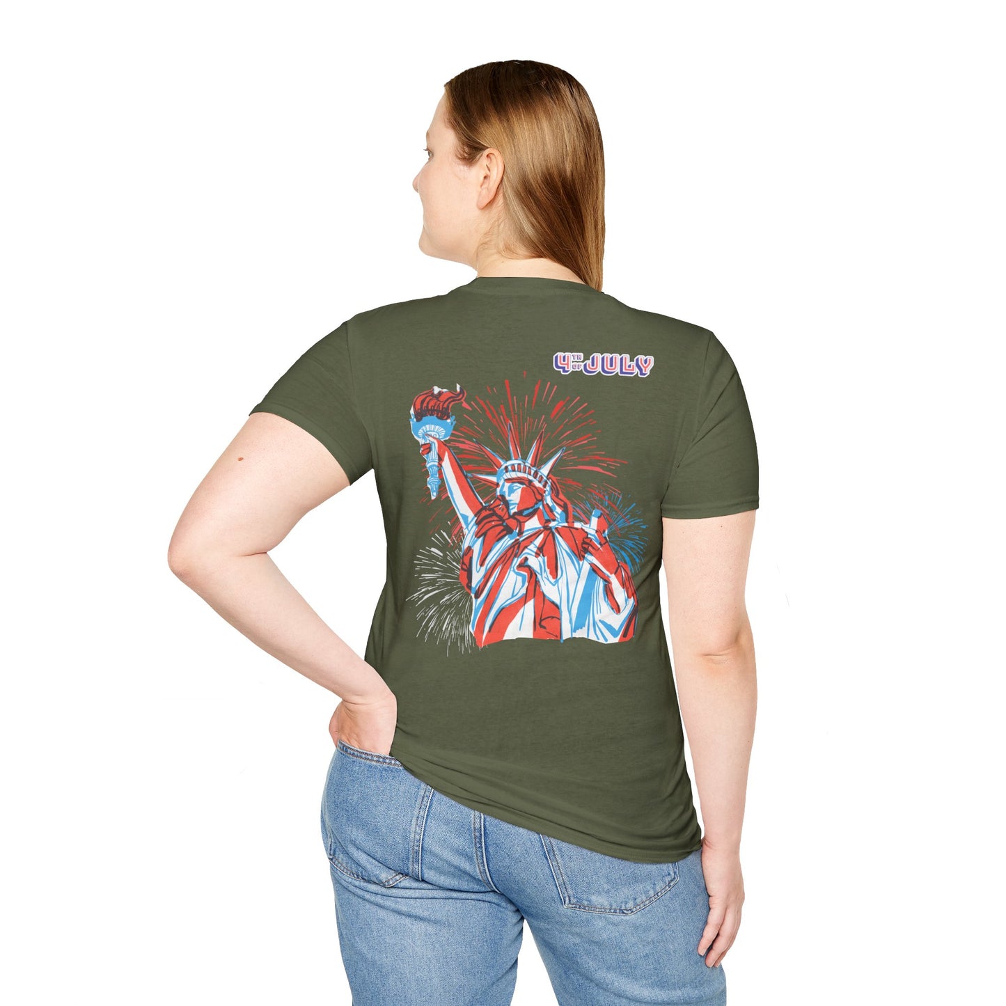 Lady Liberty 4th of July T-Shirt