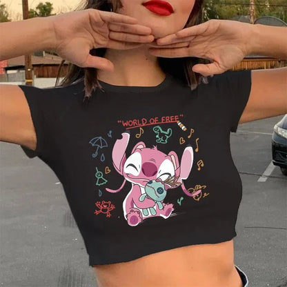 Casual Disney Lilo Stitch Funny T Shirt Women Stitch T-shirt Cropped Graphic Tshirt Streetwear Crop Top Tee Female - Blount ExpressCasual Disney Lilo Stitch Funny T Shirt Women Stitch T-shirt Cropped Graphic Tshirt Streetwear Crop Top Tee FemaleCasual Disney Lilo Stitch Funny T Shirt Women Stitch T-shirt Cropped Graphic Tshirt Streetwear Crop Top Tee Female148392466;20250418;1745003001D5g1e