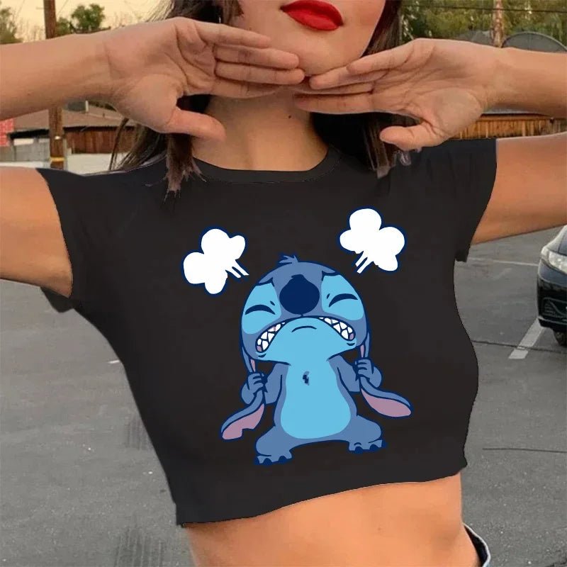 Casual Disney Lilo Stitch Funny T Shirt Women Stitch T-shirt Cropped Graphic Tshirt Streetwear Crop Top Tee Female - Blount ExpressCasual Disney Lilo Stitch Funny T Shirt Women Stitch T-shirt Cropped Graphic Tshirt Streetwear Crop Top Tee FemaleCasual Disney Lilo Stitch Funny T Shirt Women Stitch T-shirt Cropped Graphic Tshirt Streetwear Crop Top Tee Female148392485;20250418;1745003001fwJuz