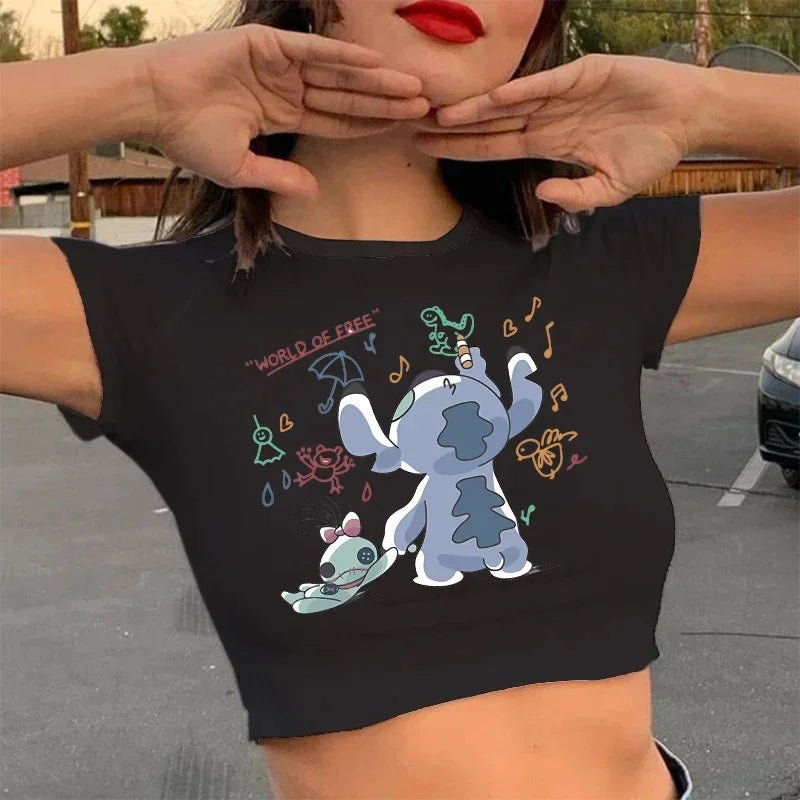 Casual Disney Lilo Stitch Funny T Shirt Women Stitch T-shirt Cropped Graphic Tshirt Streetwear Crop Top Tee Female - Blount ExpressCasual Disney Lilo Stitch Funny T Shirt Women Stitch T-shirt Cropped Graphic Tshirt Streetwear Crop Top Tee FemaleCasual Disney Lilo Stitch Funny T Shirt Women Stitch T-shirt Cropped Graphic Tshirt Streetwear Crop Top Tee Female148392489;20250418;1745003001zUOCj