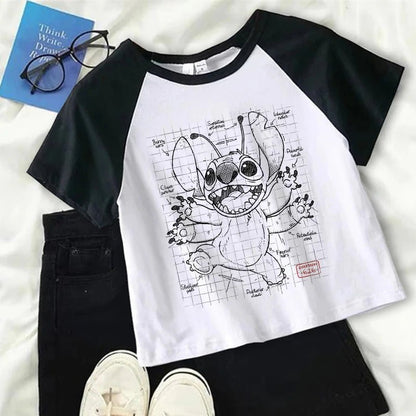 Casual Disney Lilo Stitch Funny T Shirt Women Stitch T-shirt Cropped Graphic Tshirt Streetwear Crop Top Tee Female - Blount ExpressCasual Disney Lilo Stitch Funny T Shirt Women Stitch T-shirt Cropped Graphic Tshirt Streetwear Crop Top Tee FemaleCasual Disney Lilo Stitch Funny T Shirt Women Stitch T-shirt Cropped Graphic Tshirt Streetwear Crop Top Tee Female148392498;20250418;17450030014aZFt