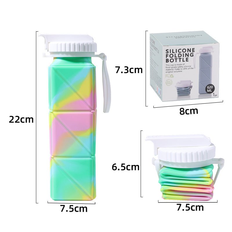 Foldable Water Bottle Sports Cup Portable Silicone Folding Cups Food Grade Cup Retractable Outdoor Travel Running Riding Camping - Blount ExpressFoldable Water Bottle Sports Cup Portable Silicone Folding Cups Food Grade Cup Retractable Outdoor Travel Running Riding CampingDrinkwareFoldable Water Bottle Sports Cup Portable Silicone Folding Cups Food Grade Cup Retractable Outdoor Travel Running Riding CampingCJYD193703105EV