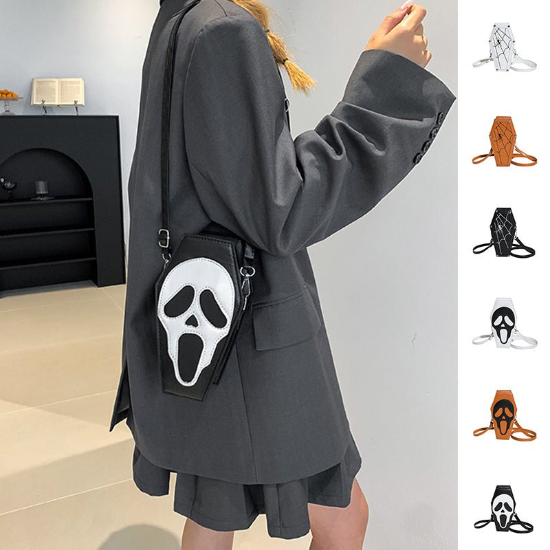 Halloween Coffin - shape Shoulder Bag Gothic Ghost Spider Web Messenger Crossbody Bag Kids Personality Phone Bag For Women - Blount ExpressHalloween Coffin - shape Shoulder Bag Gothic Ghost Spider Web Messenger Crossbody Bag Kids Personality Phone Bag For Women4Halloween Coffin - shape Shoulder Bag Gothic Ghost Spider Web Messenger Crossbody Bag Kids Personality Phone Bag For WomenCJNS211981201AZ