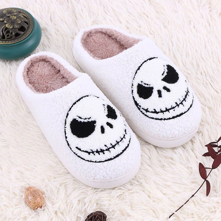 Halloween Skull - smirk Home Slippers Indoor Funny Non - slip House Shoes Winter Warm Bedroom Slippers For Women Men - Blount ExpressHalloween Skull - smirk Home Slippers Indoor Funny Non - slip House Shoes Winter Warm Bedroom Slippers For Women Men4Halloween Skull - smirk Home Slippers Indoor Funny Non - slip House Shoes Winter Warm Bedroom Slippers For Women MenCJNS210859401AZ