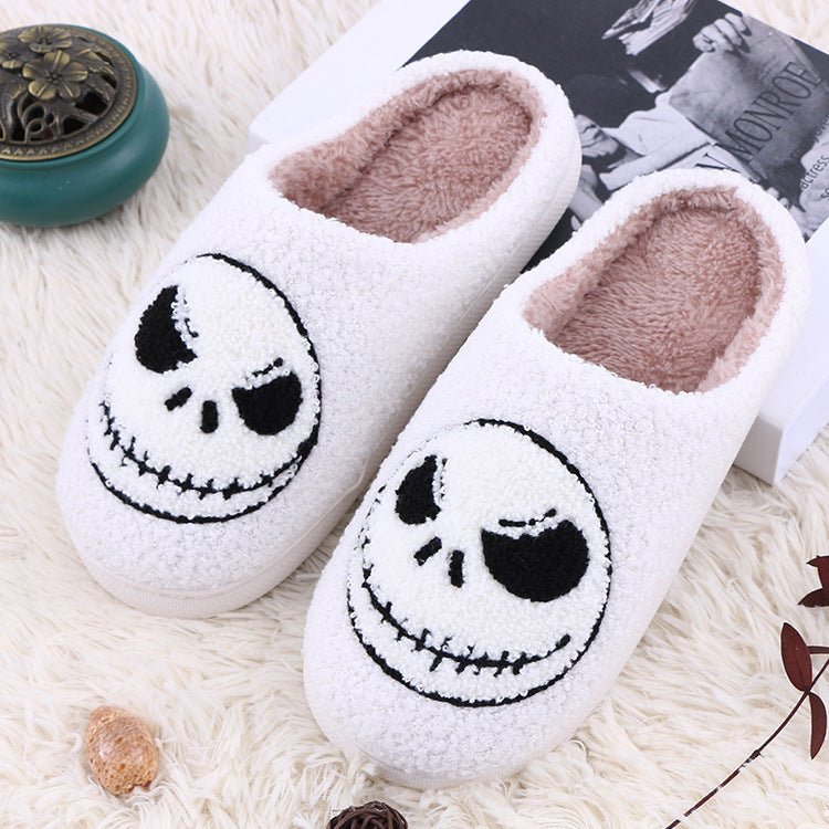 Halloween Skull - smirk Home Slippers Indoor Funny Non - slip House Shoes Winter Warm Bedroom Slippers For Women Men - Blount ExpressHalloween Skull - smirk Home Slippers Indoor Funny Non - slip House Shoes Winter Warm Bedroom Slippers For Women Men4Halloween Skull - smirk Home Slippers Indoor Funny Non - slip House Shoes Winter Warm Bedroom Slippers For Women MenCJNS210859401AZ