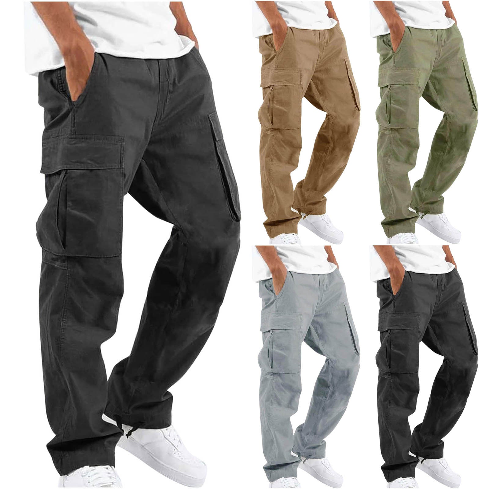 Men'S Workwear Drawstring Multi-Pocket Casual Pants - Blount ExpressMen'S Workwear Drawstring Multi-Pocket Casual PantsMen'S Workwear Drawstring Multi-Pocket Casual Pants84acd74d-e537-4aff-9f58-dd510d395b46