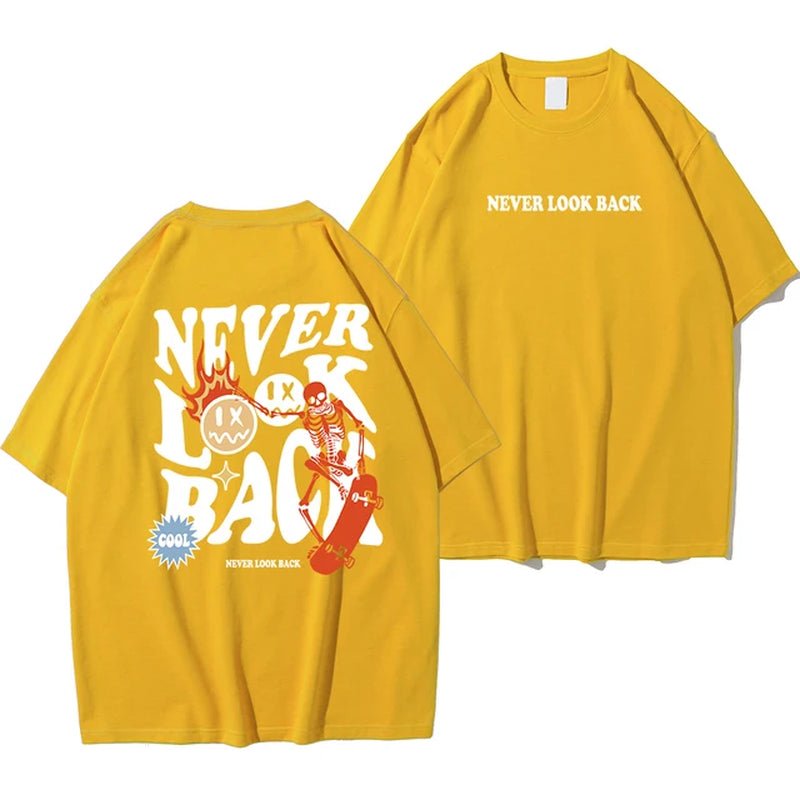 Never Look Back Creative Smile Skull Printing Cartoons Street Print Tshirt Man Loose Tee Clothes Cotton Crewneck Tops T-Shirt - Blount ExpressNever Look Back Creative Smile Skull Printing Cartoons Street Print Tshirt Man Loose Tee Clothes Cotton Crewneck Tops T-ShirtNever Look Back Creative Smile Skull Printing Cartoons Street Print Tshirt Man Loose Tee Clothes Cotton Crewneck Tops T-Shirt084d9bd0-214e-4f9c-a617-ef20082329e4