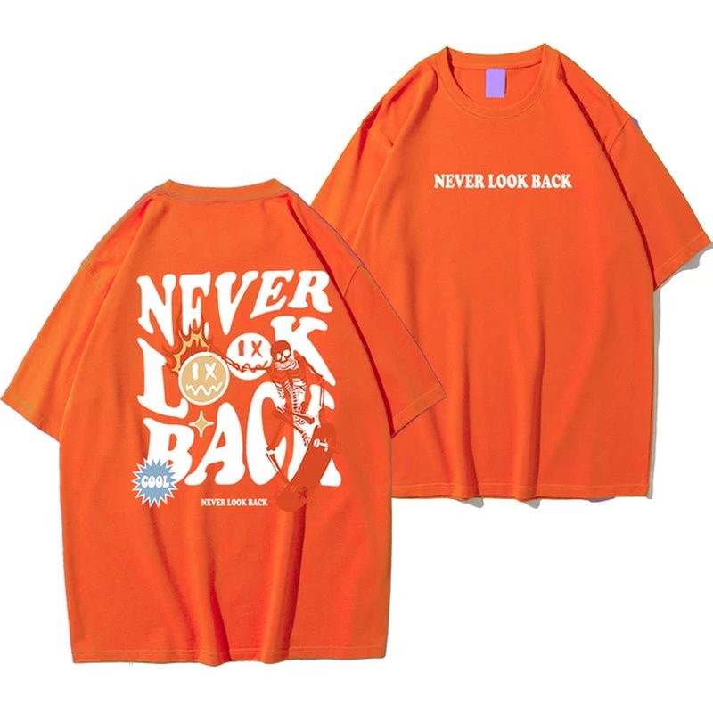 Never Look Back Creative Smile Skull Printing Cartoons Street Print Tshirt Man Loose Tee Clothes Cotton Crewneck Tops T-Shirt - Blount ExpressNever Look Back Creative Smile Skull Printing Cartoons Street Print Tshirt Man Loose Tee Clothes Cotton Crewneck Tops T-ShirtNever Look Back Creative Smile Skull Printing Cartoons Street Print Tshirt Man Loose Tee Clothes Cotton Crewneck Tops T-Shirtbe30ac19-089c-4298-8bb7-2b46be5054bd