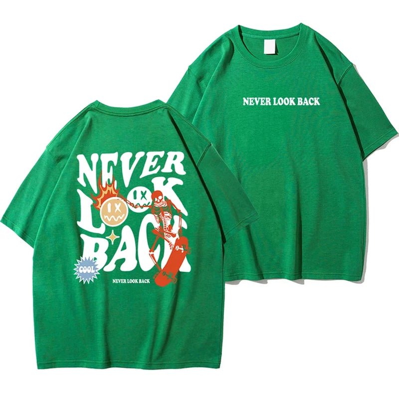 Never Look Back Creative Smile Skull Printing Cartoons Street Print Tshirt Man Loose Tee Clothes Cotton Crewneck Tops T-Shirt - Blount ExpressNever Look Back Creative Smile Skull Printing Cartoons Street Print Tshirt Man Loose Tee Clothes Cotton Crewneck Tops T-ShirtNever Look Back Creative Smile Skull Printing Cartoons Street Print Tshirt Man Loose Tee Clothes Cotton Crewneck Tops T-Shirt4b12f5dd-3683-45e3-b462-b7b503e4cb27