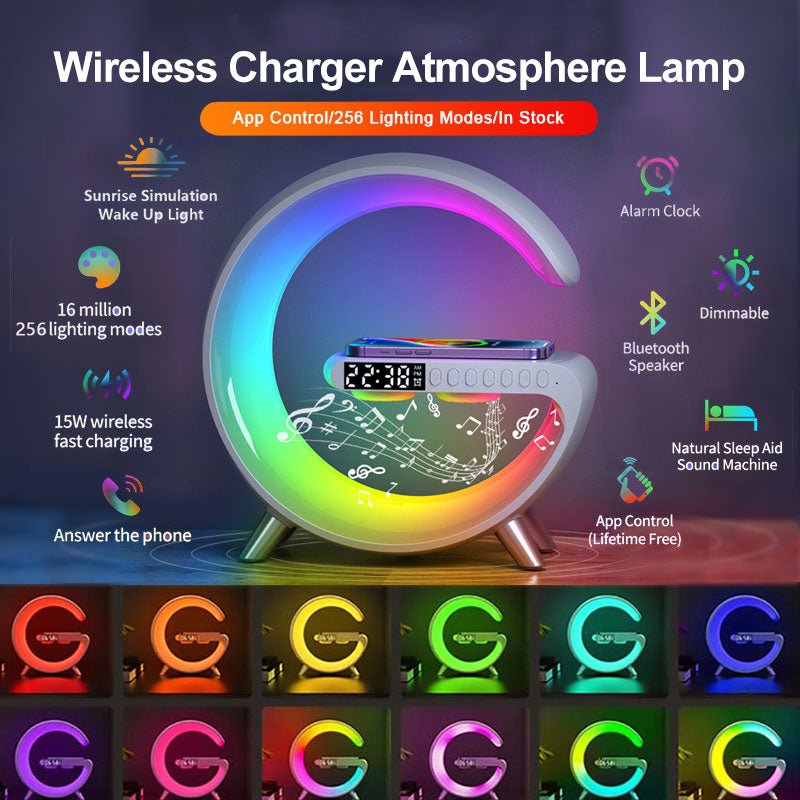 New Intelligent G Shaped LED Lamp Bluetooth Speake Wireless Charger Atmosphere Lamp App Control For Bedroom Home Decor - Blount ExpressNew Intelligent G Shaped LED Lamp Bluetooth Speake Wireless Charger Atmosphere Lamp App Control For Bedroom Home DecorElectronicsNew Intelligent G Shaped LED Lamp Bluetooth Speake Wireless Charger Atmosphere Lamp App Control For Bedroom Home DecorCJJT161368265MN