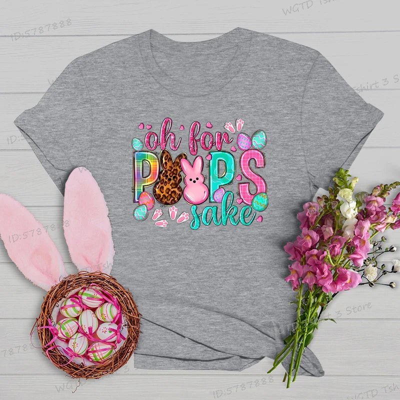 Oh for Peeps Sake Easter T-shirts Cute Bunny Leopard Print Crew Neck T-shirt Cartoon Rabbit Womens Easter Day Classic Tops Tees - Blount ExpressOh for Peeps Sake Easter T-shirts Cute Bunny Leopard Print Crew Neck T-shirt Cartoon Rabbit Womens Easter Day Classic Tops TeesT-shirtsOh for Peeps Sake Easter T-shirts Cute Bunny Leopard Print Crew Neck T-shirt Cartoon Rabbit Womens Easter Day Classic Tops Tees126478679;20250226;1740540189bNPqj