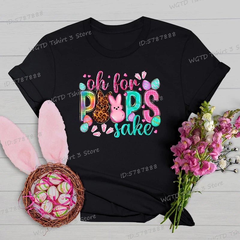 Oh for Peeps Sake Easter T-shirts Cute Bunny Leopard Print Crew Neck T-shirt Cartoon Rabbit Womens Easter Day Classic Tops Tees - Blount ExpressOh for Peeps Sake Easter T-shirts Cute Bunny Leopard Print Crew Neck T-shirt Cartoon Rabbit Womens Easter Day Classic Tops TeesT-shirtsOh for Peeps Sake Easter T-shirts Cute Bunny Leopard Print Crew Neck T-shirt Cartoon Rabbit Womens Easter Day Classic Tops Tees126478655;20250226;17405401895FwxL