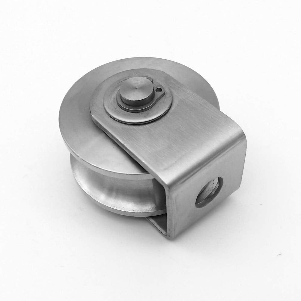 Pulley Block U 304 Stainless Steel Pulley Roller Duplex Bearing Silent Detachable Heavy Duty Grooved Wheel Loading 660Lb/300 Kg for Material Handling and Moving - Blount ExpressPulley Block U 304 Stainless Steel Pulley Roller Duplex Bearing Silent Detachable Heavy Duty Grooved Wheel Loading 660Lb/300 Kg for Material Handling and MovingPulley Block U 304 Stainless Steel Pulley Roller Duplex Bearing Silent Detachable Heavy Duty Grooved Wheel Loading 660Lb/300 Kg for Material Handling and Moving21f