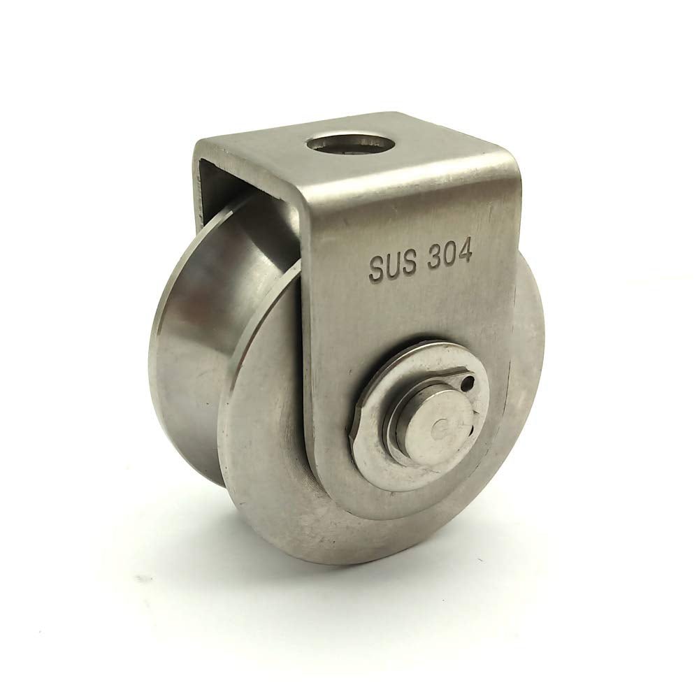 Pulley Block U 304 Stainless Steel Pulley Roller Duplex Bearing Silent Detachable Heavy Duty Grooved Wheel Loading 660Lb/300 Kg for Material Handling and Moving - Blount ExpressPulley Block U 304 Stainless Steel Pulley Roller Duplex Bearing Silent Detachable Heavy Duty Grooved Wheel Loading 660Lb/300 Kg for Material Handling and MovingPulley Block U 304 Stainless Steel Pulley Roller Duplex Bearing Silent Detachable Heavy Duty Grooved Wheel Loading 660Lb/300 Kg for Material Handling and Moving21f