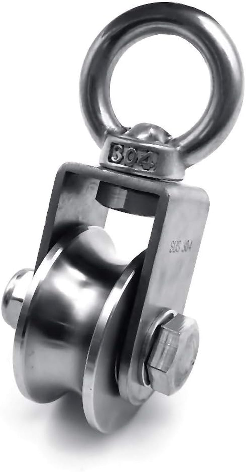 RHKING Pulley Wheel Heavy Duty Pulley Stainless Super Silent Detachable Duplex Bearing 360 Degree Rotation Smooth Loading 1100Lb/500 Kg for Material Handling and Moving - Blount ExpressRHKING Pulley Wheel Heavy Duty Pulley Stainless Super Silent Detachable Duplex Bearing 360 Degree Rotation Smooth Loading 1100Lb/500 Kg for Material Handling and MovingRHKING Pulley Wheel Heavy Duty Pulley Stainless Super Silent Detachable Duplex Bearing 360 Degree Rotation Smooth Loading 1100Lb/500 Kg for Materia