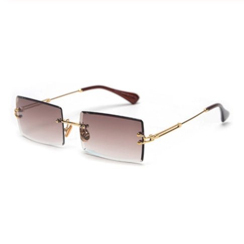 Rimless Rectangle Sunglasses Square Fashion Hip - hop Sunglasses Tide Ins Retro Street Beat Cut Edge Sunglasses - Blount ExpressRimless Rectangle Sunglasses Square Fashion Hip - hop Sunglasses Tide Ins Retro Street Beat Cut Edge Sunglasses0Rimless Rectangle Sunglasses Square Fashion Hip - hop Sunglasses Tide Ins Retro Street Beat Cut Edge SunglassesCJNSFSYJ00318 - Gradient coffee