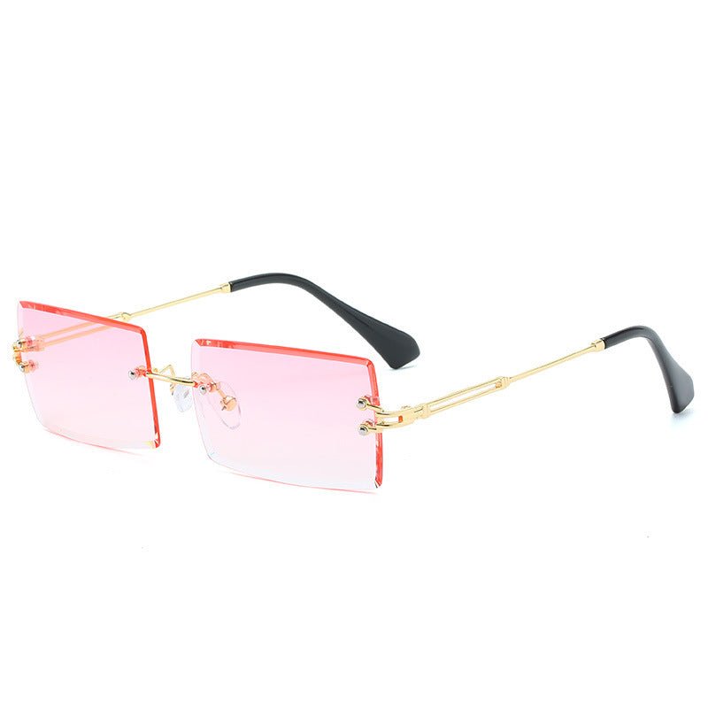 Rimless Rectangle Sunglasses Square Fashion Hip - hop Sunglasses Tide Ins Retro Street Beat Cut Edge Sunglasses - Blount ExpressRimless Rectangle Sunglasses Square Fashion Hip - hop Sunglasses Tide Ins Retro Street Beat Cut Edge Sunglasses0Rimless Rectangle Sunglasses Square Fashion Hip - hop Sunglasses Tide Ins Retro Street Beat Cut Edge SunglassesCJNSFSYJ00318 - Pink