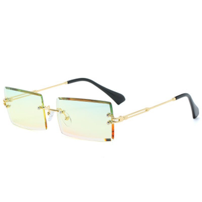 Rimless Rectangle Sunglasses Square Fashion Hip - hop Sunglasses Tide Ins Retro Street Beat Cut Edge Sunglasses - Blount ExpressRimless Rectangle Sunglasses Square Fashion Hip - hop Sunglasses Tide Ins Retro Street Beat Cut Edge Sunglasses0Rimless Rectangle Sunglasses Square Fashion Hip - hop Sunglasses Tide Ins Retro Street Beat Cut Edge SunglassesCJNSFSYJ00318 - Transparent yellow