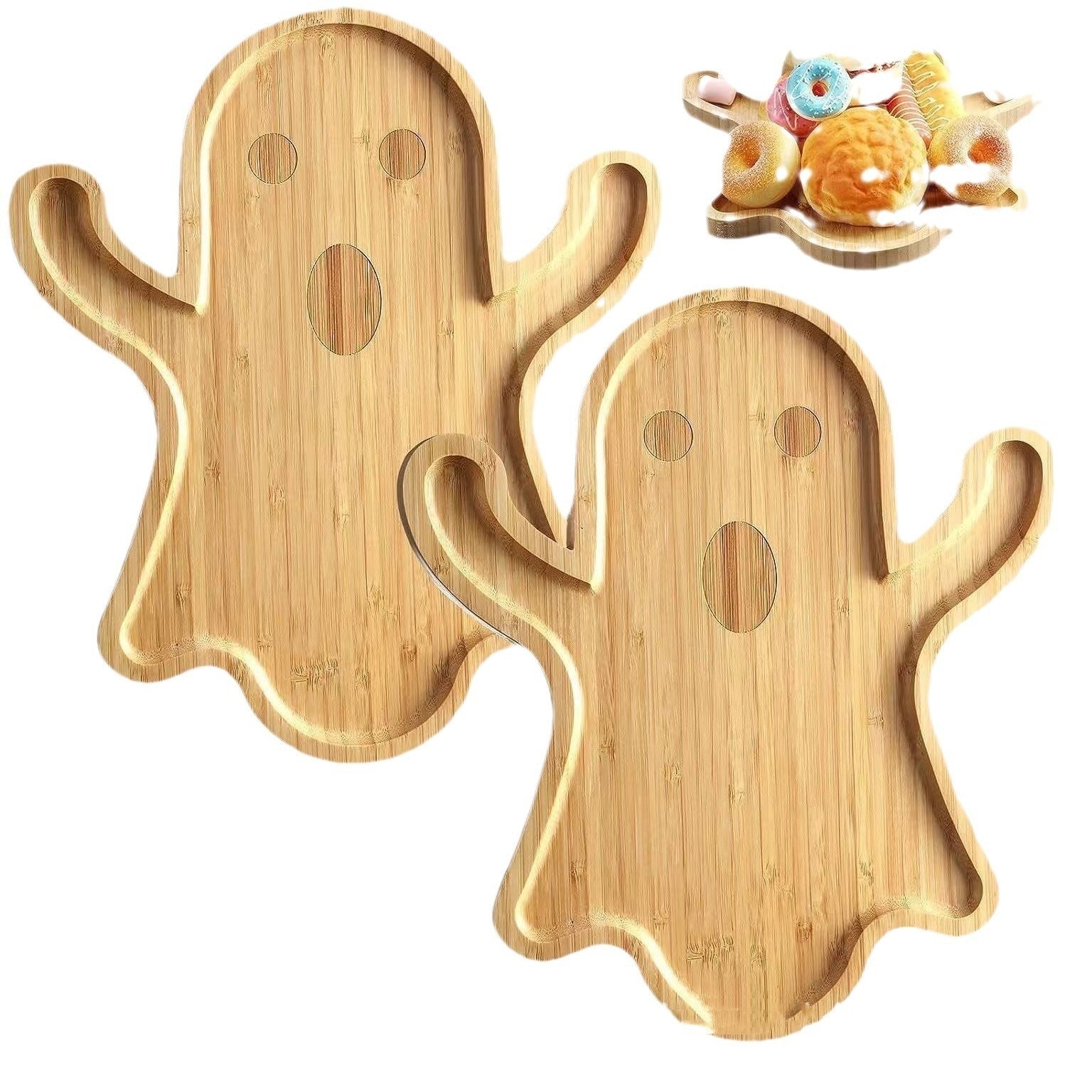 Wooden Halloween Ghost - shaped Tray Fruit Dinner Plate - Blount ExpressWooden Halloween Ghost - shaped Tray Fruit Dinner Plate0Wooden Halloween Ghost - shaped Tray Fruit Dinner PlateCJYD211649701AZ