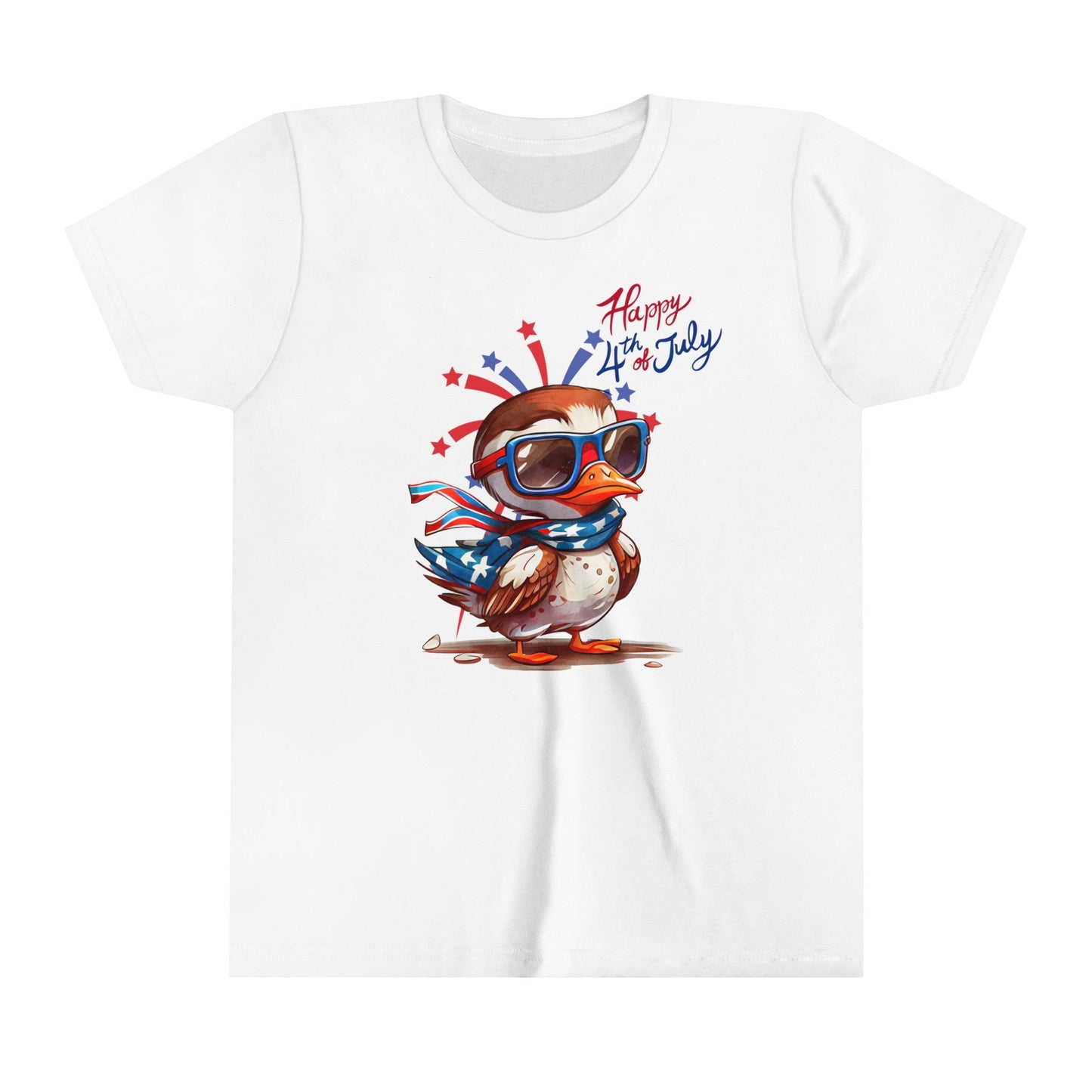 Youth Happy 4th of July Short Sleeve Tee - Duck - Blount ExpressYouth Happy 4th of July Short Sleeve Tee - DuckKids clothesYouth Happy 4th of July Short Sleeve Tee - Duck26937966581890684015